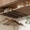 Armario de Balcón en Forma de U para el Hogar Estante de Almacenamiento con Colgador sin Taladro Dormitorio Multifuncional Colgador para Secar Ropa Interior y Ropa