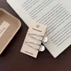 Estilo coreano Desde Seúl Estilo genial Pinza para el pelo de metal plateado Múltiples estilos Hueco Simple Alta calidad Pinza para patillas laterales