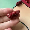 Folu minério de cinábrio conteúdo comum contas soltas fio texto brincar raposa corajosa DIY areia de cristal rosário manual rastreamento de contas