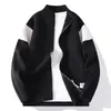 Recomendación de Artículo Caliente Moda de Moda Color Block Clásico Cuello Alto Cárdigan Tejido Ropa de Hilo para Hombre Fábrica de Camisas de Hilo