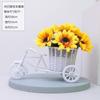 Gabinete de vinos, escritorio, mesa de centro, mesa de comedor, adornos florales de simulación, flores falsas de plástico, decoración para sala de estar, planta pequeña en maceta.