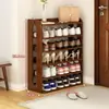 Zapatero de madera maciza para uso doméstico, zapatero multicapa para la entrada, balcón o dormitorio, almacenamiento de zapatos a prueba de polvo para apartamentos de alquiler y organizador de entrada