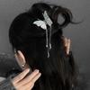 Borboleta de Diamante franja geométrica pega luz luxo alta qualidade cabeça traseira clipe de tubarão personalidade moda grampo de cabelo acessórios de cabelo para mulheres