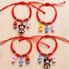 2026 Nuevo Modelo Festival del Bote del Dragón Pulsera de Cuerda Colorida Joyería Aleación Zongzi Bebé Tejido Pareja Pulsera de Hilo de Colores Venta al por Mayor