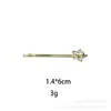 Pasador con Diamante de Circonita, Accesorio de Cabello de Alta Gama, Pinza para Flequillo Lateral, Pasador de Moda para Mujer, Pasador Tachonado con Circonita