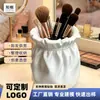 Bolsa de tela anti-seda impresa en 3D transfronteriza, cubo organizador para brochas de maquillaje y portalápices 2 en 1, decoración de micro-paisaje para interiores