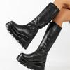 Botas de media caña versátiles, ligeras y fáciles de llevar, con suela gruesa, nuevas para el otoño de 2024, estilo y2k, para chica hot, tipo caballero motociclista, pero botas hasta la rodilla