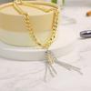 Directo de Fábrica Hip Hop Letra B Moda Elegante Collar de Borla Personalidad Joya de Diamantes Cadena para el Cuello Cadena para la Clavícula de Mujer