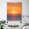 Pintura colgante de amanecer desde el este Accesorios para el hogar Decoración suave Buen significado Pintura decorativa para sala de estar Mural de sol para mesita de noche