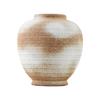 Jarrón de Cerámica de Gres Estilo Shumen Wabi-Sabi para Flores Secas con Tarro de Cerámica Blanca Hecho a Mano B&B Sala de Estar Adornos Decorativos Zen