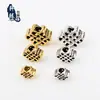 Accesorios de plata de Xizang nudo chino oro plata colgante DIY accesorios para pulsera cuentas de cuentas piezas estilo chino retro tejido
