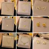 [Collar + Pulsera + Pendientes] Diseño de Nicho Personalizado Europeo y Americano Transfronterizo Conjunto de Joyería de Acero de Titanio Estilo Frío Venta al por Mayor