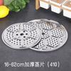 Bandeja para Cocinar al Vapor de Acero Inoxidable 410 18-60cm Tamaño Completo para Uso Doméstico y Comercial Vaporera Gruesa Redonda Cesta para Cocinar al Vapor Venta al por Mayor
