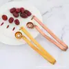 Sacacorazón de Dátiles Rojos de Acero Inoxidable, Sacacorazón de Cereza Espino Blanco, Herramienta Manual de Sacacorazón a Presión, Gadget de Cocina