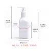Botella cuadrada con bomba de clip transparente 250ml bomba de pico de pato blanca botella cuadrada botella dispensadora de desinfectante de manos botella dispensadora de champú