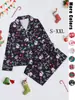 Primavera y Otoño 2025 Amazon Nuevos de Manga Larga Ropa de Casa Pijamas Navidad Halloween Estampado Largo POD Retrato Personalizado