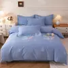 Conjunto de cama de quatro peças, 100% algodão, qualidade A, espessado e escovado para maior conforto, adequado para outono e inverno, atacado e dropshipping disponíveis do fabricante para vendas transfronteiriças