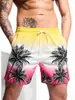 25 Nuevos de Verano Pantalones de Playa para Hombre Amazon Impresión Digital 3D Pantalones de Playa Estilo Hawaiano Europeo y Americano Pantalones Cortos para Hombre