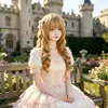 Peruca de e-commerce Categoria 2 para mulheres, penteado longo cacheado Lolita, popular entre influenciadores, cosplay, cachos dourados romanos, aplique completo de princesa, atacado