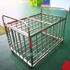 Carrito de Bolas de Acero Inoxidable Cesta Gruesa de Almacenamiento para Guardería Aro de Baloncesto Infantil Carrito Móvil Plegable para Adultos Estante de Bolas
