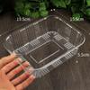 Caja de fruta PET desechable sin tapa caja de embalaje de fruta 1813H4 plástico transparente bandeja fresca
