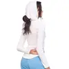 Sudadera con Capucha Ajustada para Yoga para Mujer, Manga Larga, Otoño/Invierno, Secado Rápido, Favorecedora, Ropa Deportiva, Sudadera con Capucha para Fitness, Productos en Stock Transfronterizos