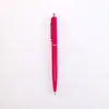 Caneta Esferográfica com Botão Plástico Caneta Publicitária Simples Caneta Colorida para Presente Papelaria para Estudante e Escritório Caneta de Assinatura com Logo