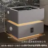 Mesa de noche flotante de lujo ligero con luz sensor, carga inalámbrica, cerradura de contraseña multifunción, mueble de almacenamiento para dormitorio principal de celebridad de internet, estilo nuevo