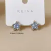 Pendientes de Tachuela de Estrella Azules Estilo Fresco de Verano para Mujer 2026 Nuevo Estilo Caliente Pendientes de Alta Gama Súper Hermosos Pendientes de Playa