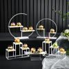 Mesa de Sobremesas Estilo Europeu Porta-Exibição de Enfeites Casamento Sobremesa Jantar Frio Intervalo para Chá Conjunto de Porta-Bolos Mesa Chá da Tarde Porta-Lanches
