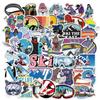 50 adesivos de graffiti para prancha de esqui single e double esportes de aventura ao ar livre óculos de esqui material de papelaria adesivos decorativos à prova d'água
