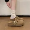 Zapatos Birkenstock de Suela Gruesa con Plataforma Interna para Mujer 2026 Nuevo Otoño Versátiles para Personas Bajas de Punta Cerrada Medias Zapatillas Birkenstock para Exteriores