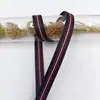 Cinta de Borde Lateral Rayada Colorida de Tejido Denso de Poliéster, Cinta Tejida Intercolor, Cinta de Ribete para Tirantes, Accesorios para Vestimenta al por Mayor