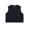 Colete Jeans Moda Masculina Wulibu Primavera e Outono 2026 Novo Estilo para Crianças Maiores Simples Solto Roupa Externa Tendência