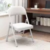Silla Hogar Plegable Simple Interior Hospitalidad Silla con Respaldo Portátil Silla de Oficina Silla de Conferencia Silla para Computadora Dormitorio Al por Mayor