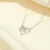 Collar Banyan Tree S925 de plata con 26 letras en inglés Love Rose, cadena de clavícula ligera y lujosa para mujer, regalo para el Día de la Madre