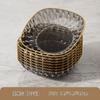 Silaiman Light Luxury Phnom Penh Diamond Bone Spitting Dish Lanche de qualidade alimentar doméstica Frutas secas Prato de frutas secas Prato de lanche de doces