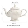 Conjunto Europeu Retro de Xícaras de Café Creme Xícara e Pires de Cerâmica Francesa Conjunto de Chá para Chá da Tarde Britânico Caneca Copo de Água