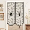 Cortina de Puerta Vintage Estilo Francés para Sala de Estar y Dormitorio, Cortina Divisoria Anti-Miradas Indiscretas, Algodón y Lino, Sin Taladro, Estilo Lujo Ligero, Cortina Decorativa para Colgar en Casa