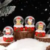 Presentes de Natal Populares Transfronteiriços Papai Noel Boneco de Neve de Natal Bola de Cristal Luminosa Presentes Criativos Enfeites de Mesa
