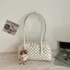 Elegante Bolso de Bolos Versión Coreana para Mujer 2026 Nuevo Lunares Gran Capacidad Bolso de Hombro Único Moda para Viajes de Negocios Bolso Almohada de Moda