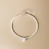 Pulseira Popular de Moda Europeia e Americana Transfronteiriça Design de Nicho Coração Zircônia Pulseira de Jasmim com Diamante Brilhante 2025 Verão para Mulheres