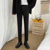 Pantalones de traje de verano para hombre pantalones rectos pantalones capri holgados pantalones casuales coreanos de moda pantalones para hombre pantalones de traje pequeño sin planchado