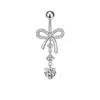 Anel de Umbigo Zircônia Borboleta Piercing de Umbigo Amazon Piercing Corporal Transfronteiriço Exquisito Joia