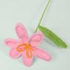 Productos Terminados Transfronterizos, Flores Tejidas a Mano, Ramo de Hilo de Tulipán Individual, Recuerdo, Decoración Tejida, Flores Artificiales al por Mayor