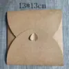 Sobre de Papel Kraft con Hebilla de Amor Estilo Retro Europeo DIY Decoración Creativa de Hebilla de Corazón Sobre Romántico para Carta de Amor