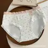 Ropa Interior de Algodón Puro Antibacteriana Tipo Dulce para Mujer, Tiro Medio y Bajo, No Sofocante, Amigable con la Piel y Transpirable, Bragas para Mujer