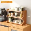 Prateleira de Armazenamento para Mesa Suporte para Copos para Mesa de Jantar Bancada Estação de Trabalho Copo de Água Xícara de Café Conjunto de Chá Suporte Pequeno para Copos na Mesa