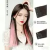 Tinte para cabello degradado para colgar en la oreja Peluca de verano para mujer con manchas Cabello largo Colorido Cabello en espiral Peluca de extensión Peluca para colgar Tira de peluca para teñir