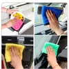Toalhas Grossas Absorventes para Limpeza de Carros Atacado Transfronteiriço com Logo Personalizado, Panos Espessos Absorventes para Lava-Rápidos, Panos de Microfibra Coral Fleece Composto para Carros